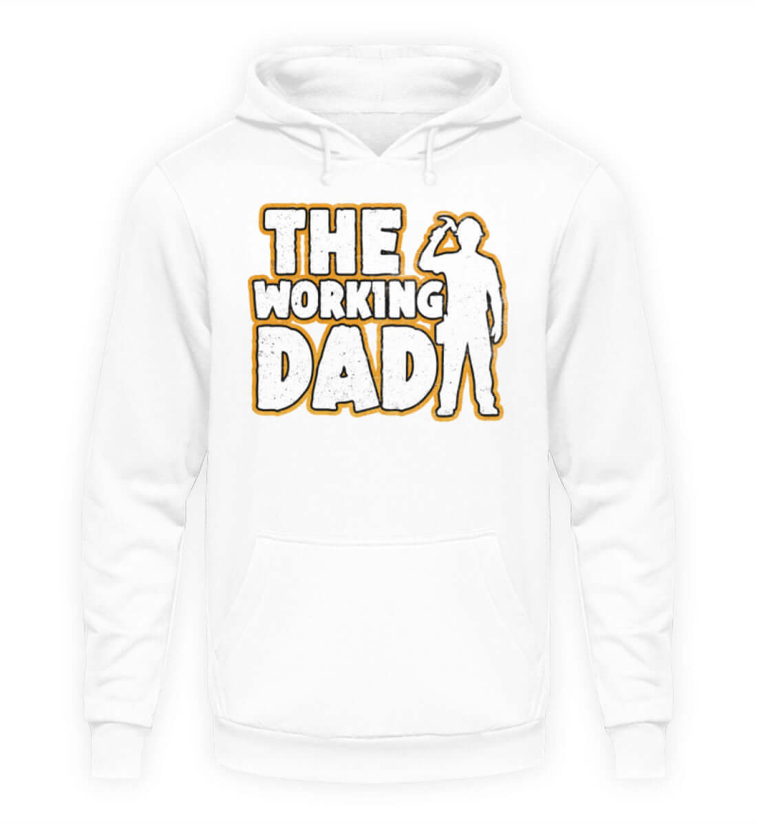 Coole Hoodies, The Working Dad - Fun Hoodie, 40.00 €, Unisex Hoodie, Farbe: Arctic White, WORKSWEAR.DE