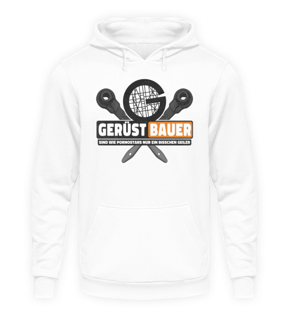 Gerüstbauer - Hoodie, 44.95 €, Unisex Hoodie Farbe: Arctic White,
