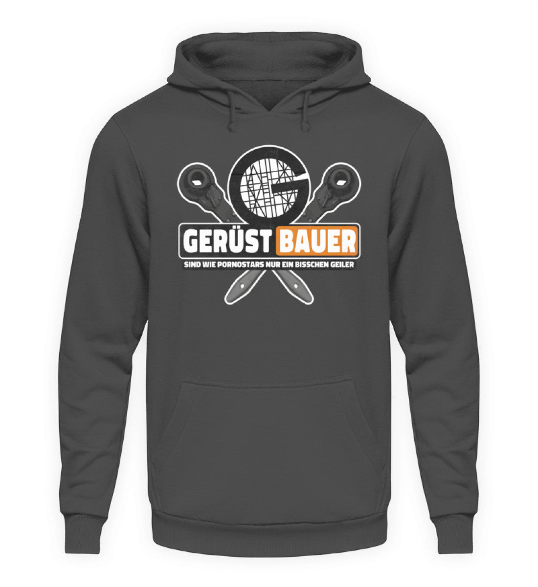Gerüstbauer - Hoodie, 44.95 €, Unisex Hoodie Farbe: Steel Grey (Solid),