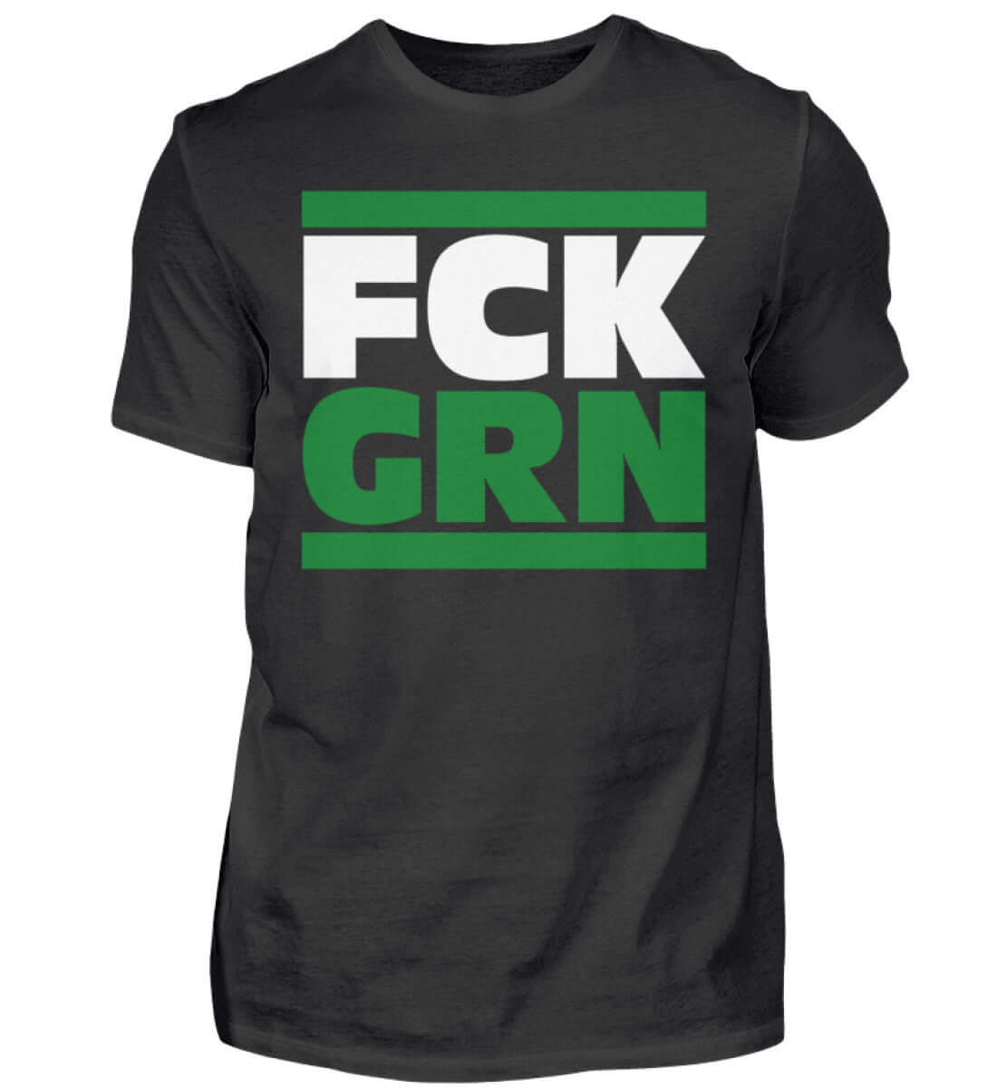 Witzige Herren T-Shirts, FCK GRN - Herren Fun Shirt 20.00 € Farbe: Black WORKSWEAR.DE