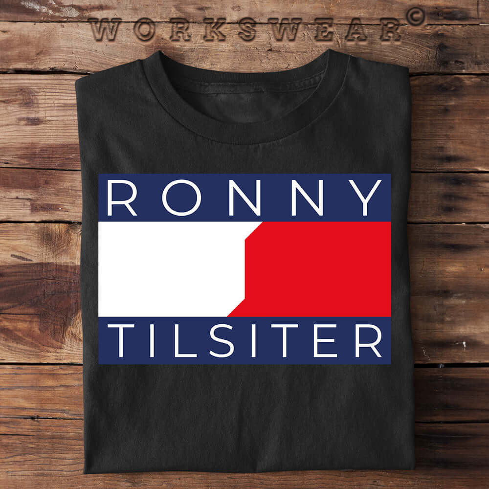 Witzige Herren T-Shirts, RONNY TILSITER - Herren Funshirt 20.00 € Farbe: Black WORKSWEAR.DE