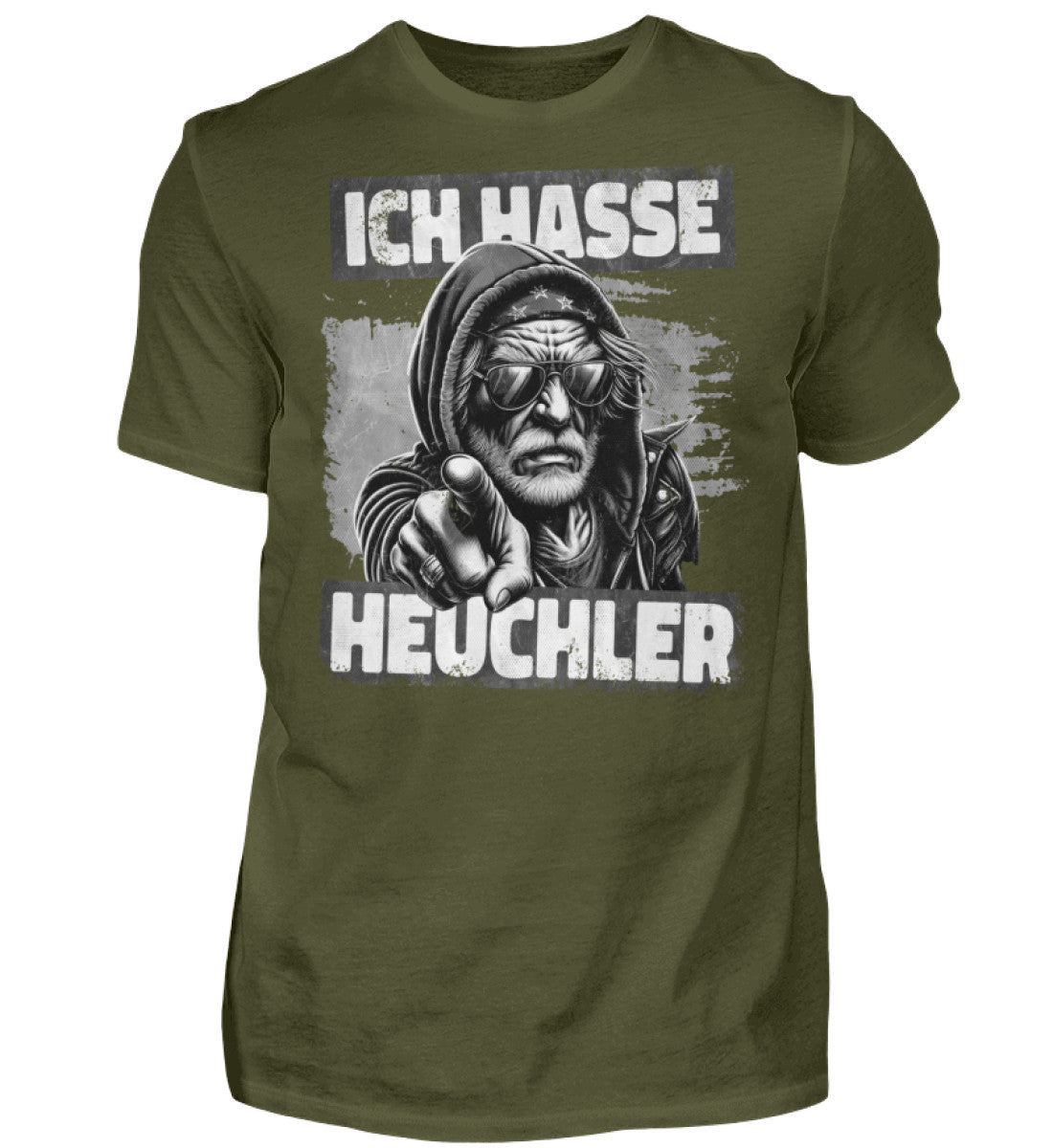 Witzige Herren T-Shirts, ICH HASSE HEUCHLER - Herren Funshirt 20.00 € Farbe: Urban Khaki WORKSWEAR.DE