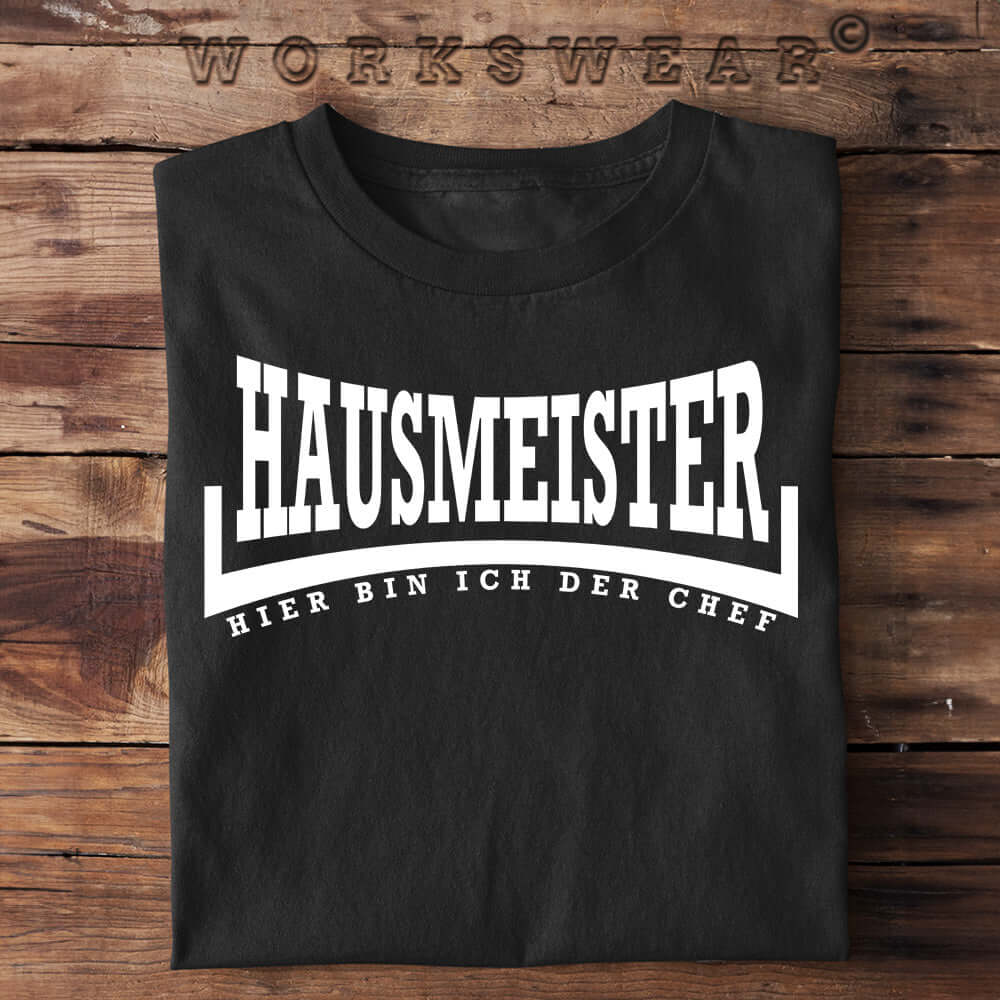 Witzige Herren T-Shirts, Hausmeister - Herren Funshirt 20.00 € Farbe: Black WORKSWEAR.DE