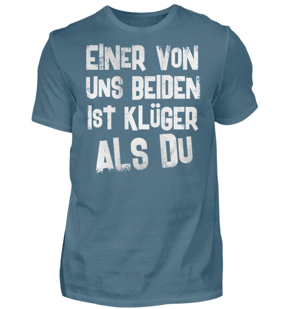 Witzige Herren T-Shirts, KLÜGER ALS DU - Herren Funshirt 20.00 € Farbe: Stone Blue WORKSWEAR.DE