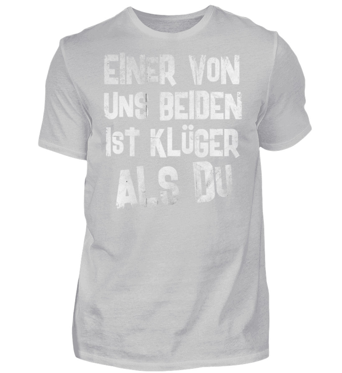 Witzige Herren T-Shirts, KLÜGER ALS DU - Herren Funshirt 20.00 € Farbe: Pacific Grey WORKSWEAR.DE