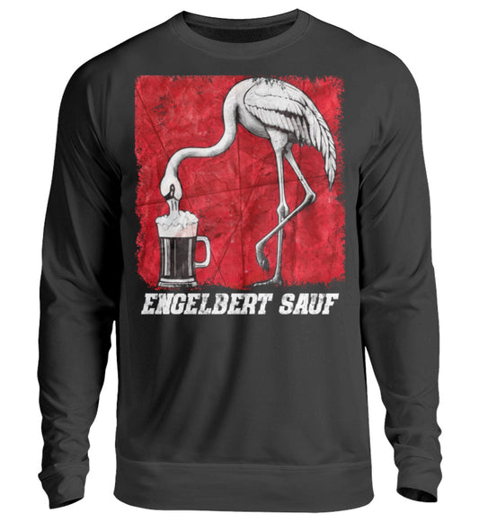 Lustige Pullover, Engelbert Sauf - Pullover, 39.95 €, Unisex Sweatshirt, Farbe: Deep Black, WORKSWEAR.DE