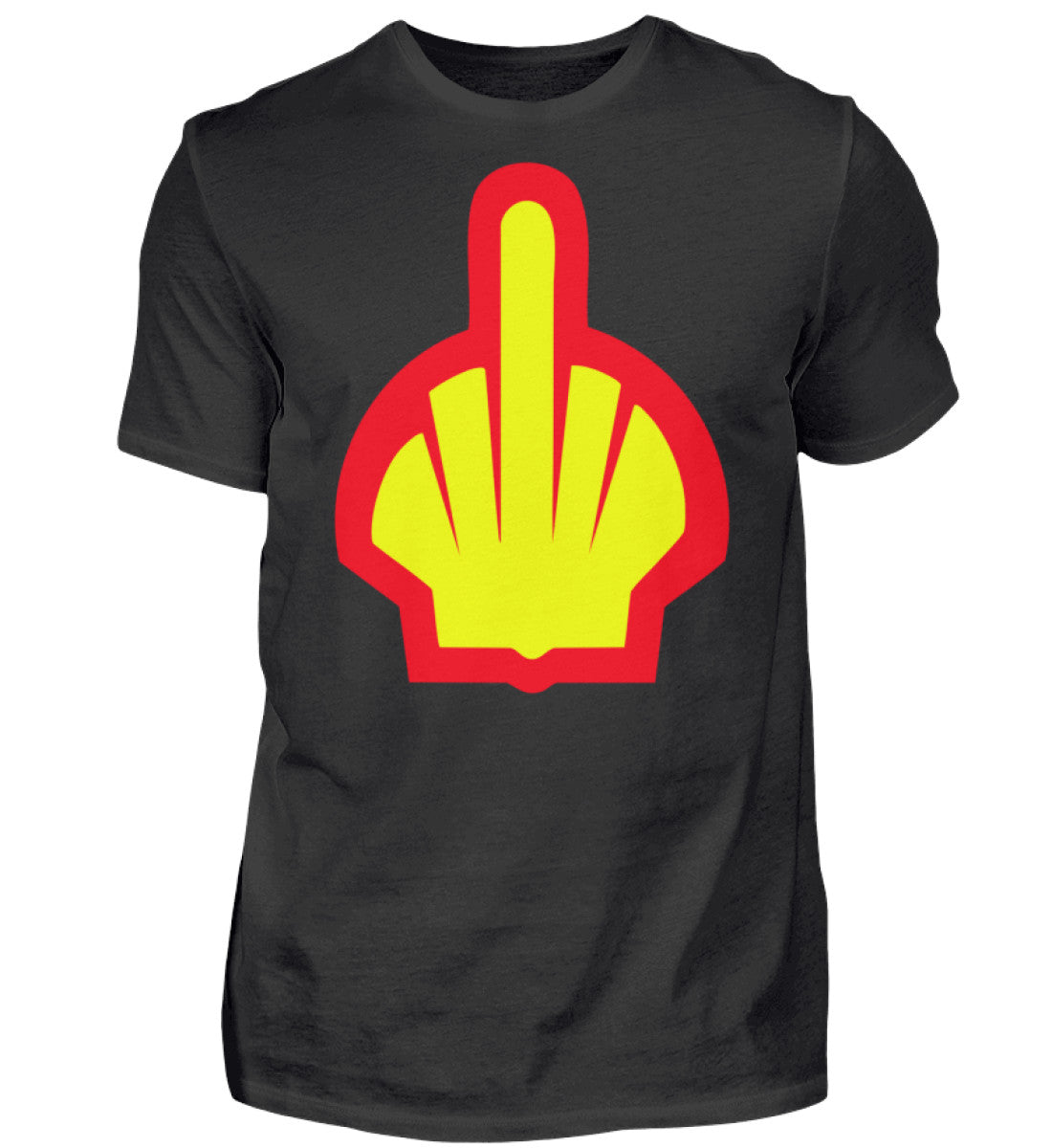 Witzige Herren T-Shirts, Mittelfinger - Herren Funshirt 20.00 € Farbe: Black WORKSWEAR.DE