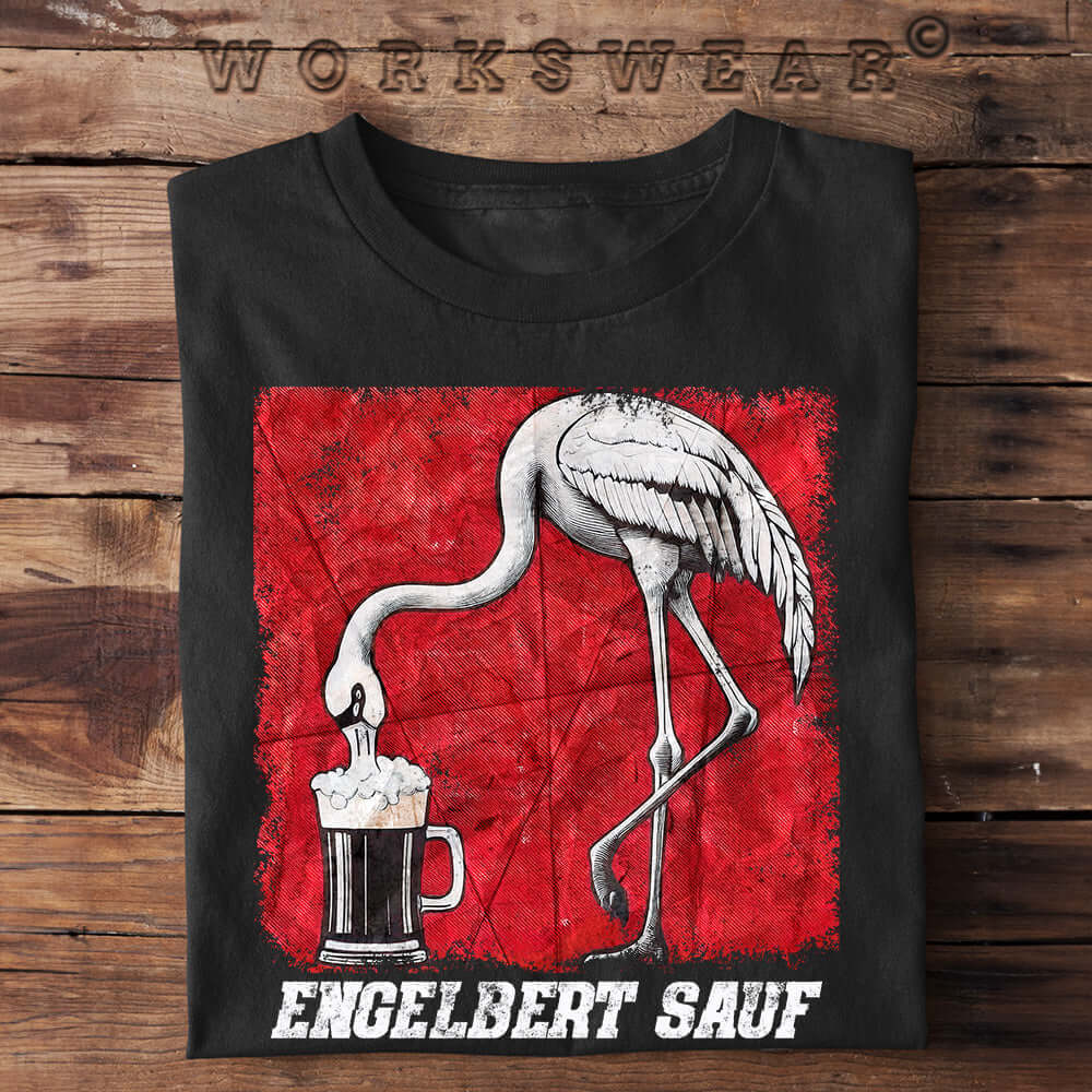 Witzige Herren T-Shirts, ENGELBERT SAUF - Herren Funshirt 20.00 € Farbe: Black WORKSWEAR.DE