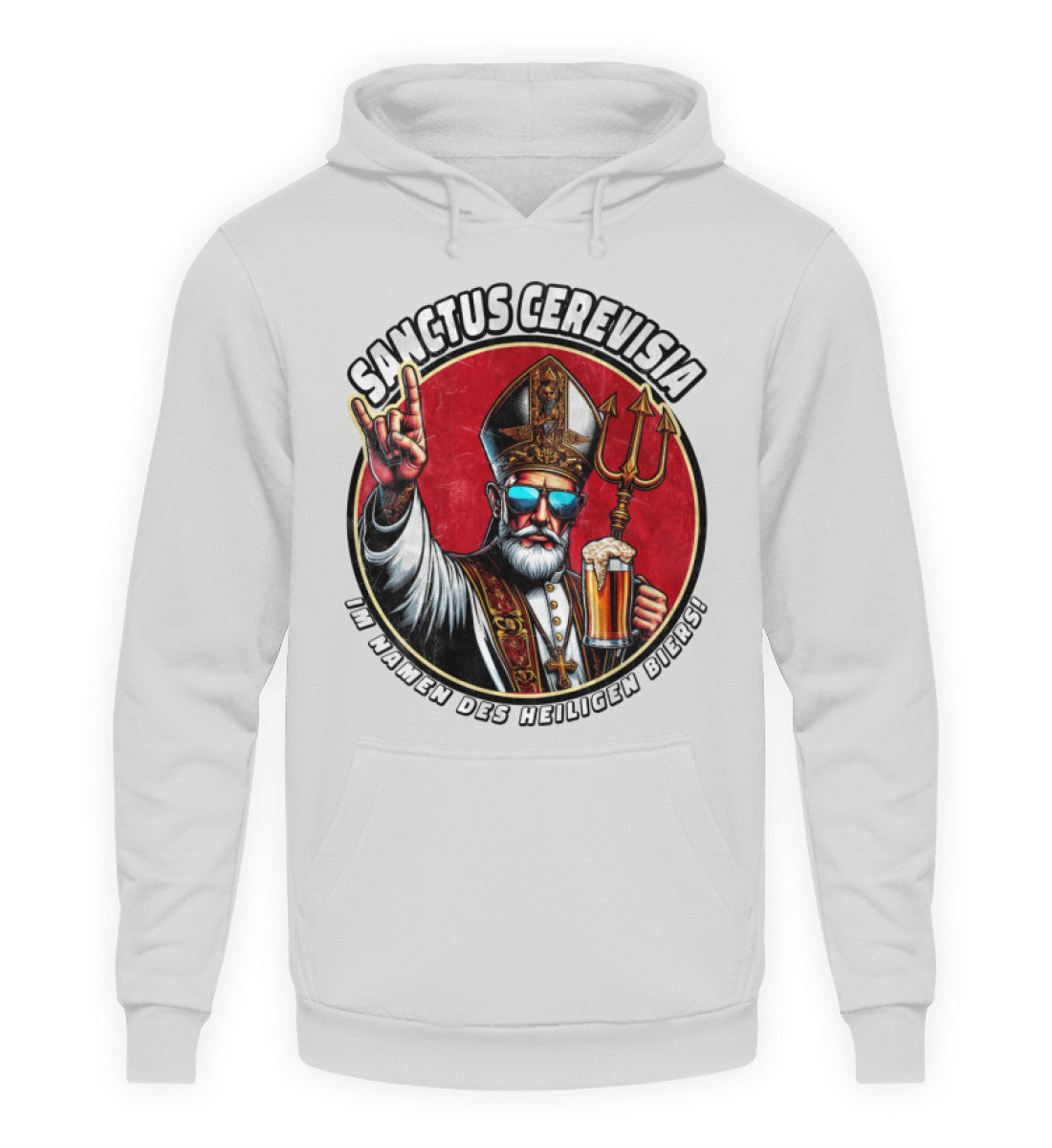 Coole Hoodies, SANCTUS CEREVISIA - Hoodie, 40.00 €, Unisex Hoodie, Farbe: Sport Grey, WORKSWEAR.DE