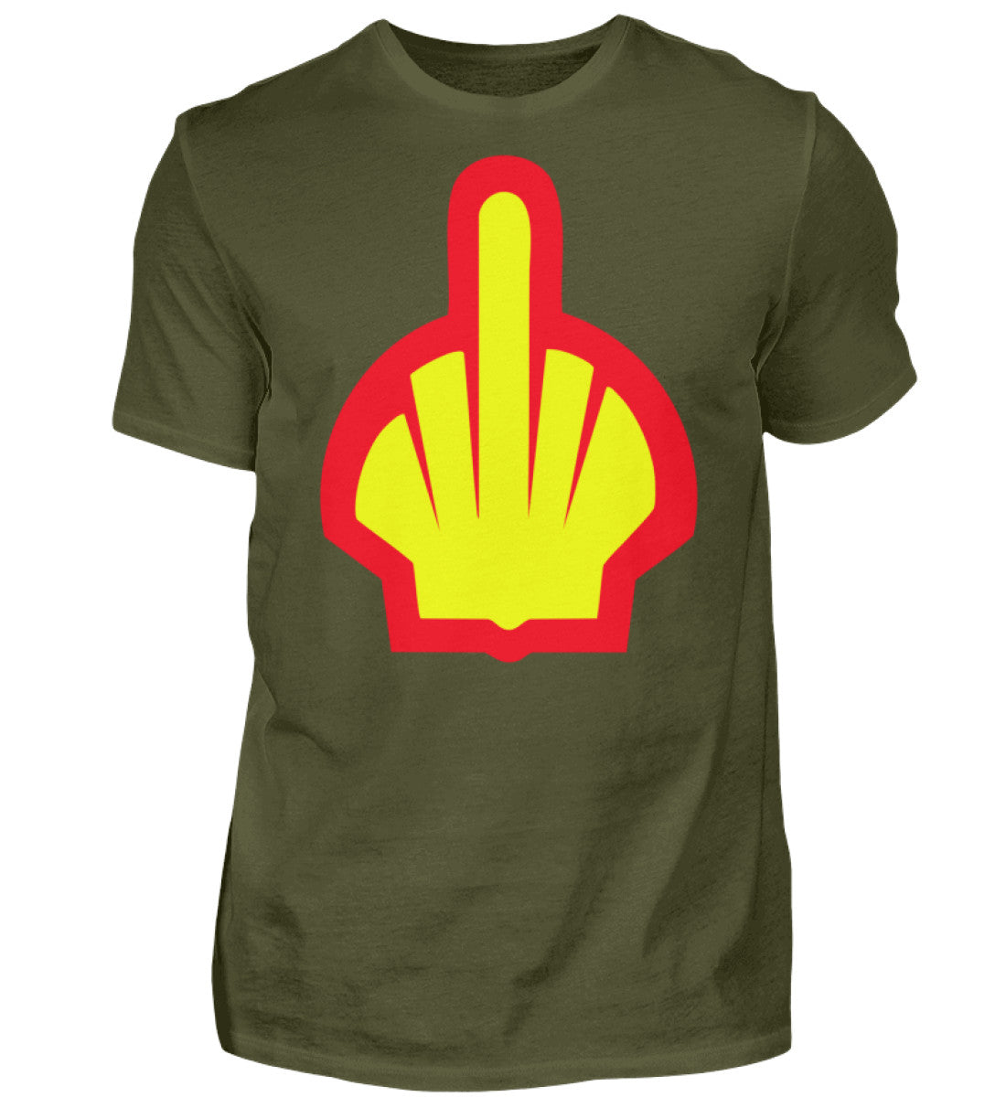 Witzige Herren T-Shirts, Mittelfinger - Herren Funshirt 20.00 € Farbe: Urban Khaki WORKSWEAR.DE
