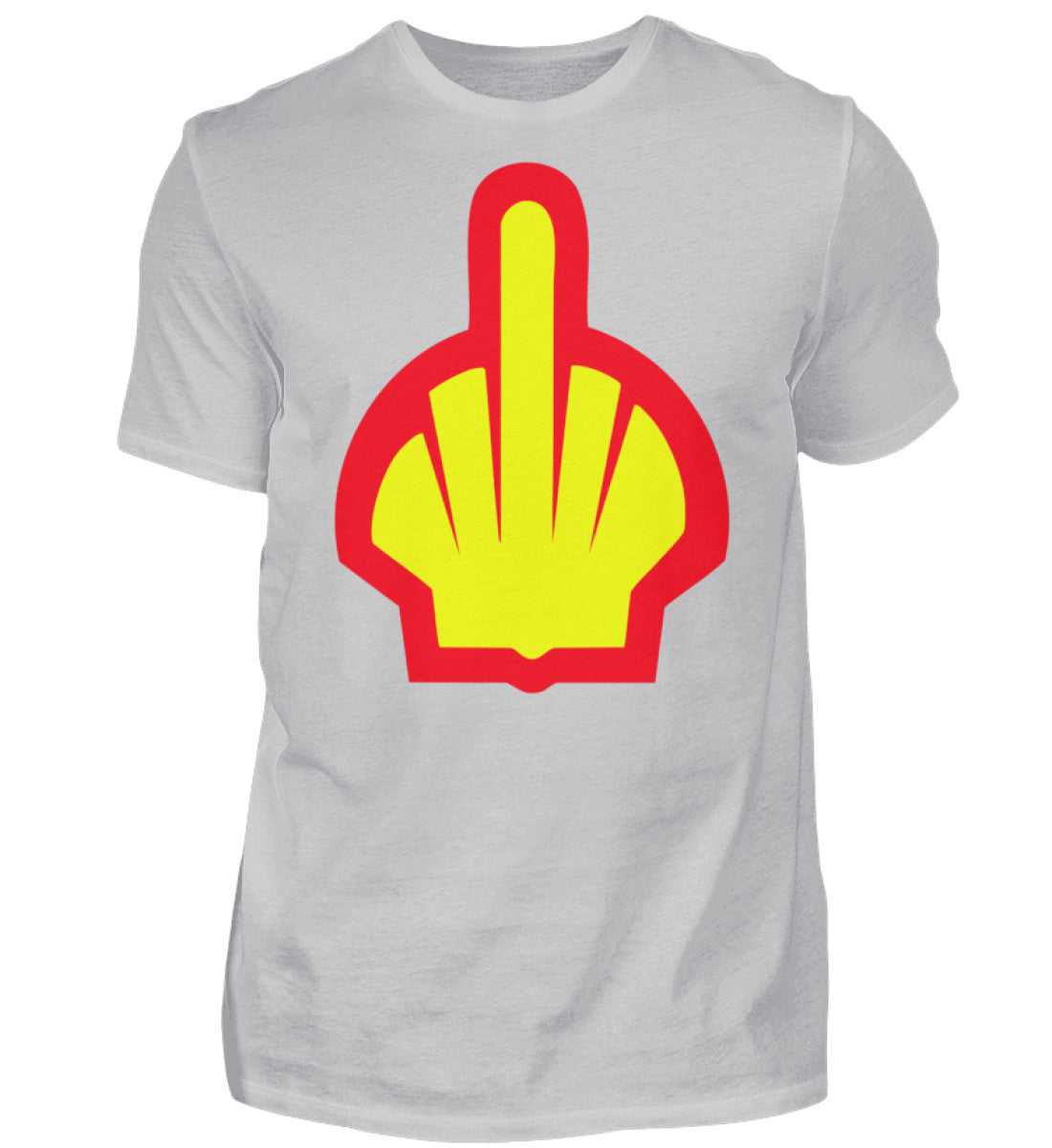 Witzige Herren T-Shirts, Mittelfinger - Herren Funshirt 20.00 € Farbe: Pacific Grey WORKSWEAR.DE
