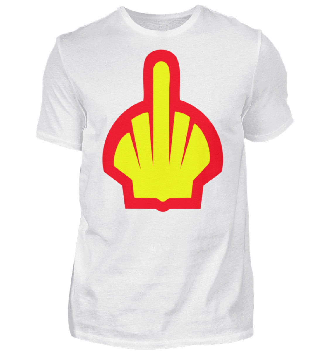 Witzige Herren T-Shirts, Mittelfinger - Herren Funshirt 20.00 € Farbe: White WORKSWEAR.DE