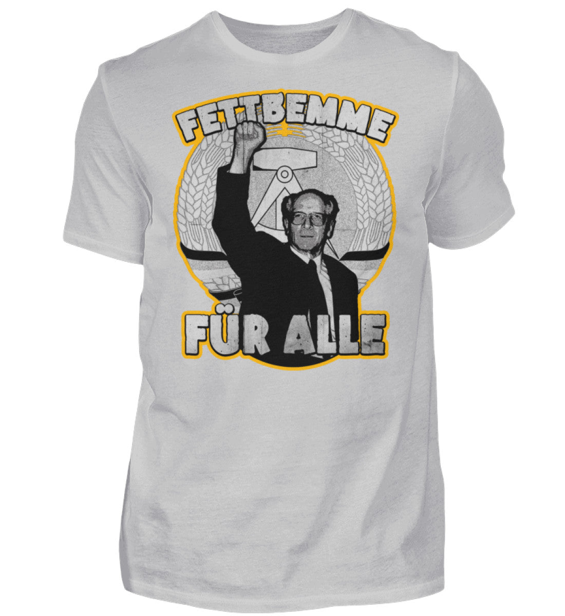 Witzige Herren T-Shirts, Fettbemme für alle - Herren Funshirt 20.00 € Farbe: Pacific Grey WORKSWEAR.DE