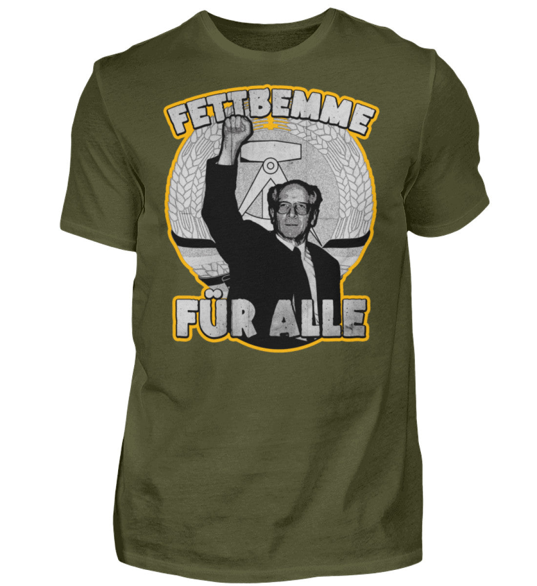 Witzige Herren T-Shirts, Fettbemme für alle - Herren Funshirt 20.00 € Farbe: Urban Khaki WORKSWEAR.DE