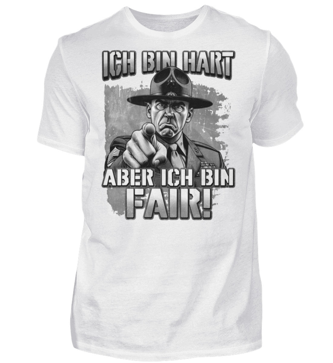 Witzige Herren T-Shirts, ICH BIN HART - Herren Funshirt 20.00 € Farbe: White WORKSWEAR.DE