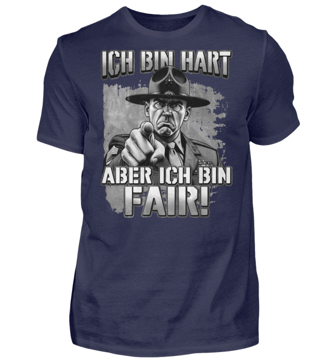 Witzige Herren T-Shirts, ICH BIN HART - Herren Funshirt 20.00 € Farbe: Navy WORKSWEAR.DE