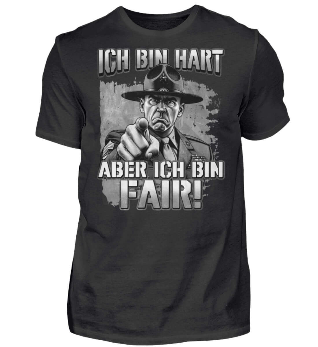 Witzige Herren T-Shirts, ICH BIN HART - Herren Funshirt 20.00 € Farbe: Black WORKSWEAR.DE