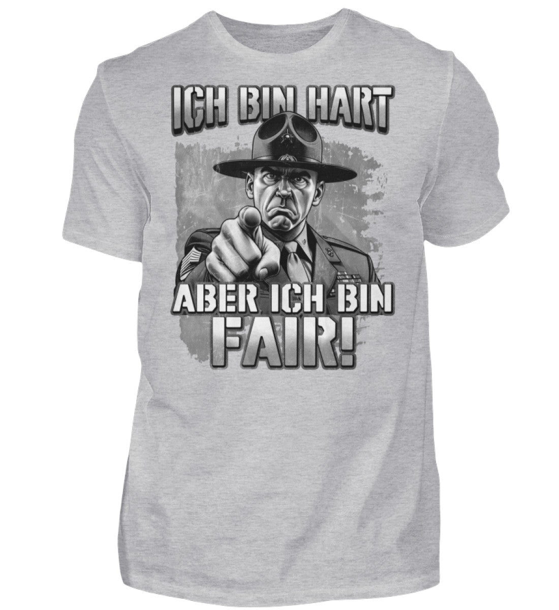 Witzige Herren T-Shirts, ICH BIN HART - Herren Funshirt 20.00 € Farbe: Heather Grey WORKSWEAR.DE