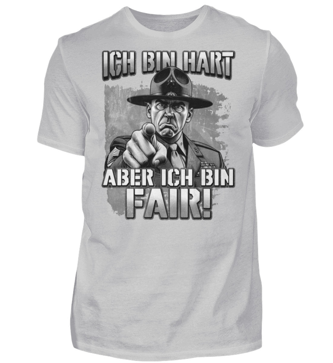 Witzige Herren T-Shirts, ICH BIN HART - Herren Funshirt 20.00 € Farbe: Pacific Grey WORKSWEAR.DE