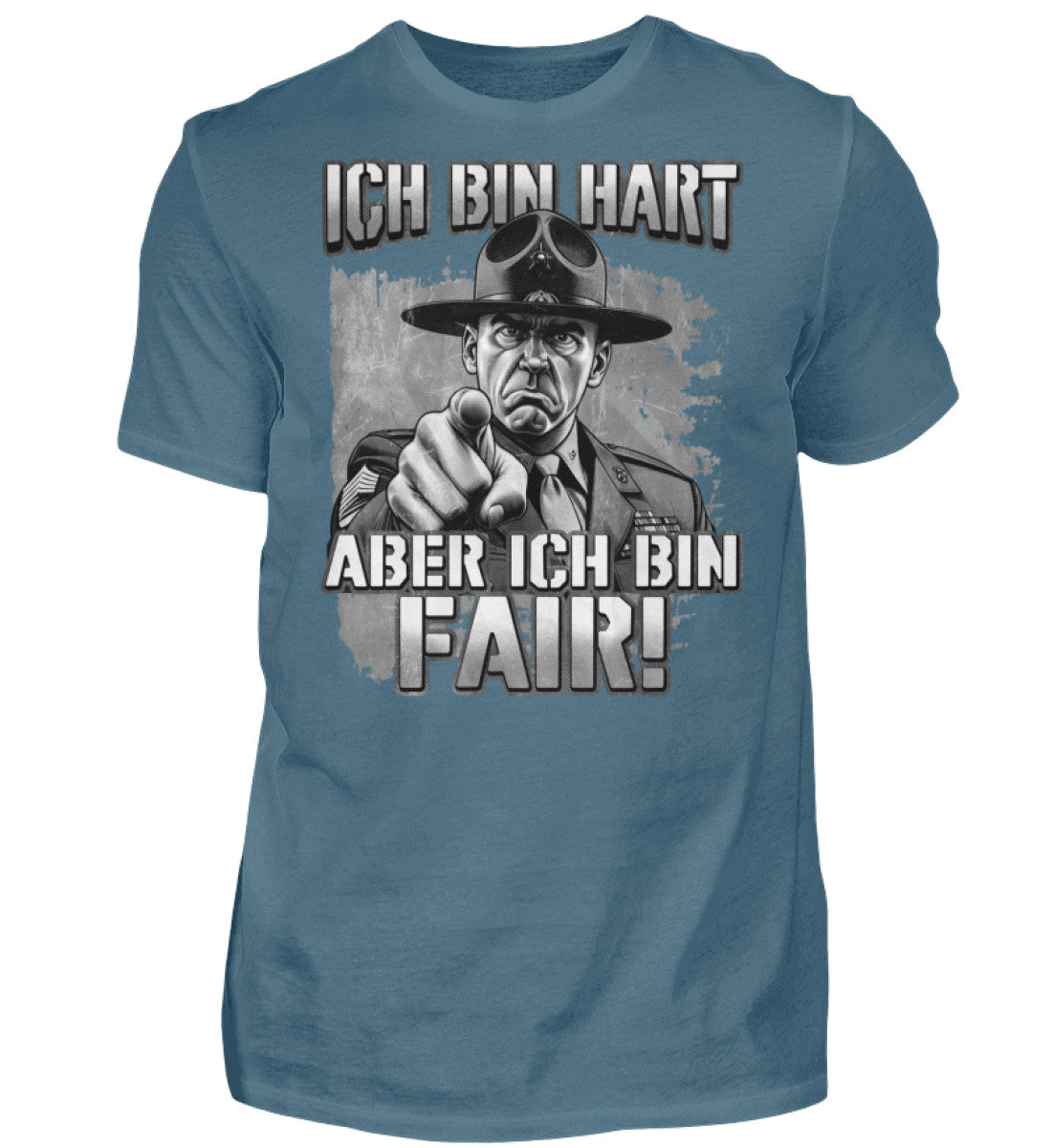 Witzige Herren T-Shirts, ICH BIN HART - Herren Funshirt 20.00 € Farbe: Stone Blue WORKSWEAR.DE
