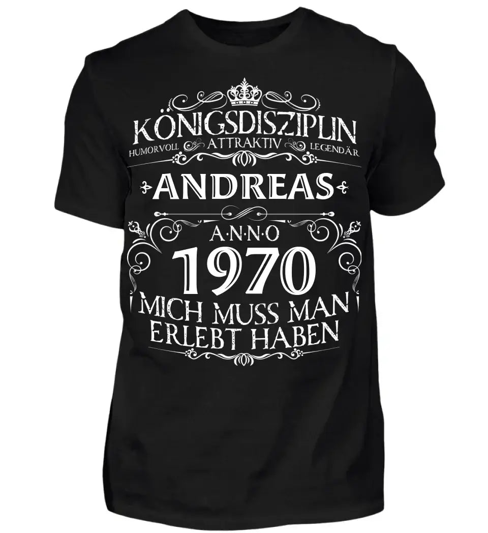 Lustiges Geburtstags Jubiläums T-Shirt personalisierbar