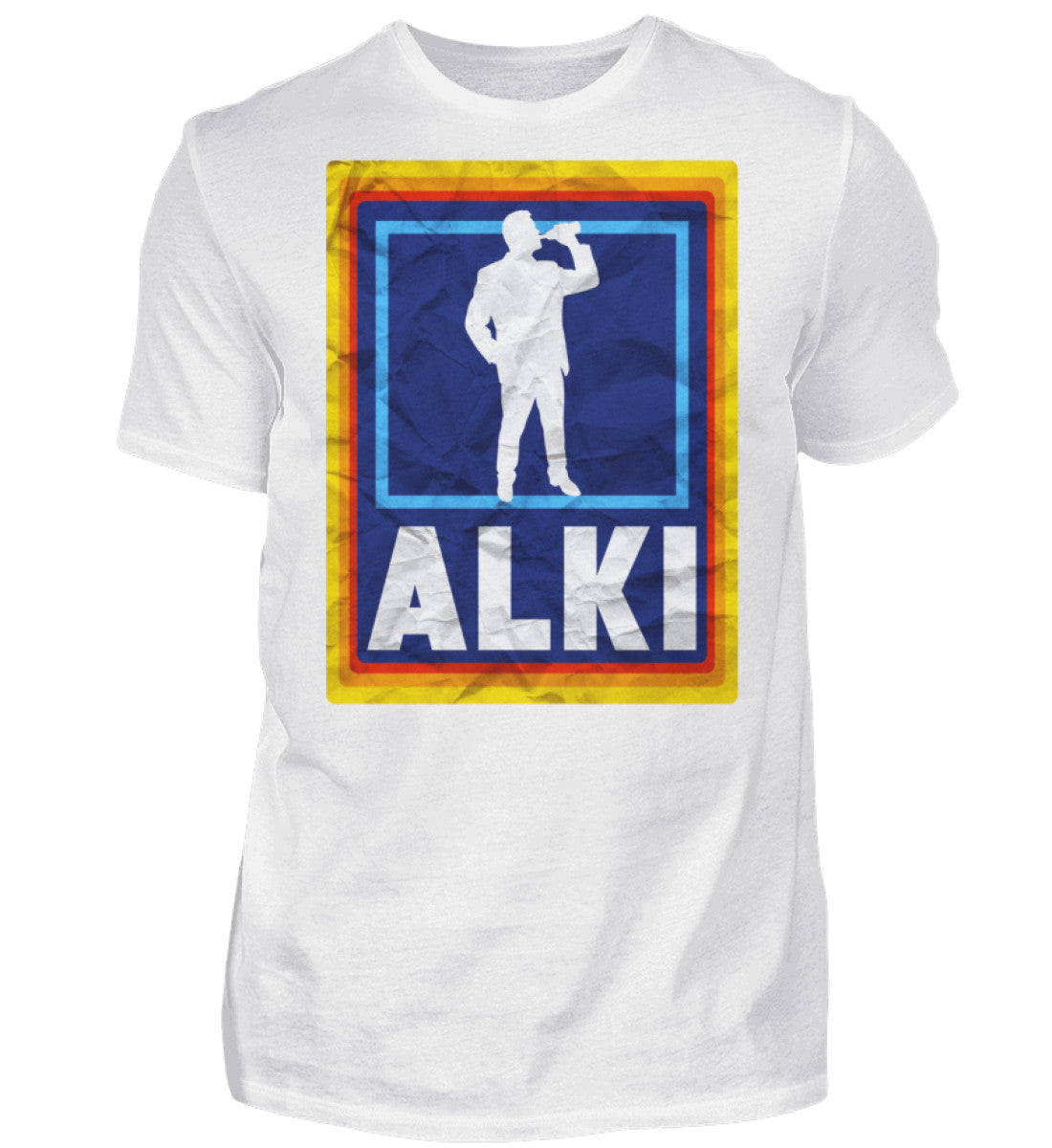 Witzige Herren T-Shirts, ALKI - Herren Funshirt 20.00 € Farbe: White WORKSWEAR.DE