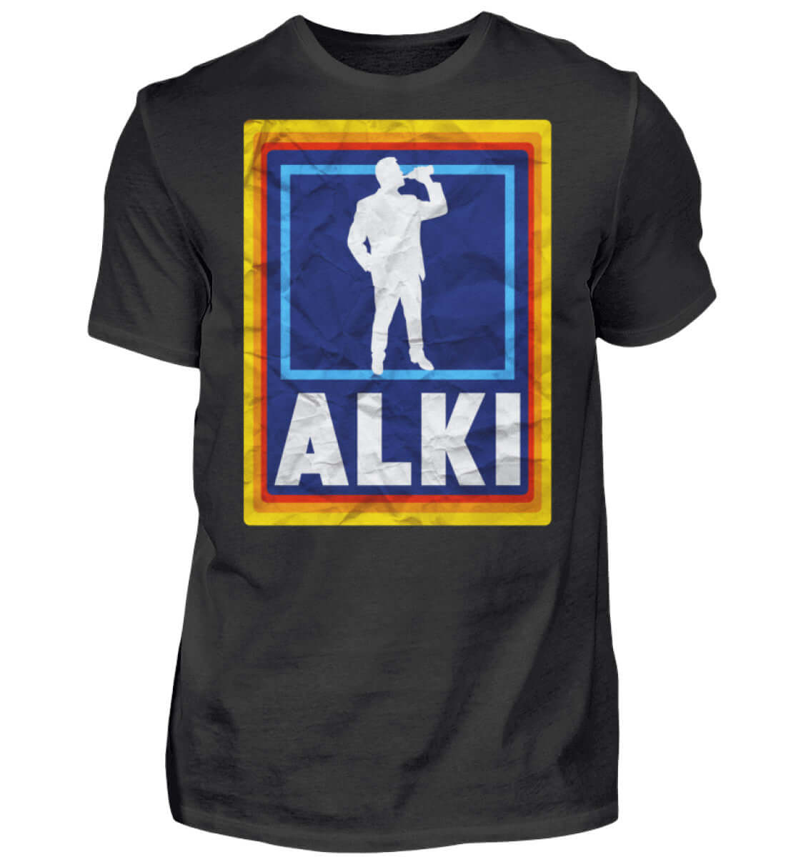 Witzige Herren T-Shirts, ALKI - Herren Funshirt 20.00 € Farbe: Black WORKSWEAR.DE