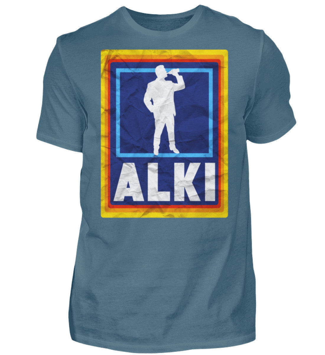Witzige Herren T-Shirts, ALKI - Herren Funshirt 20.00 € Farbe: Stone Blue WORKSWEAR.DE