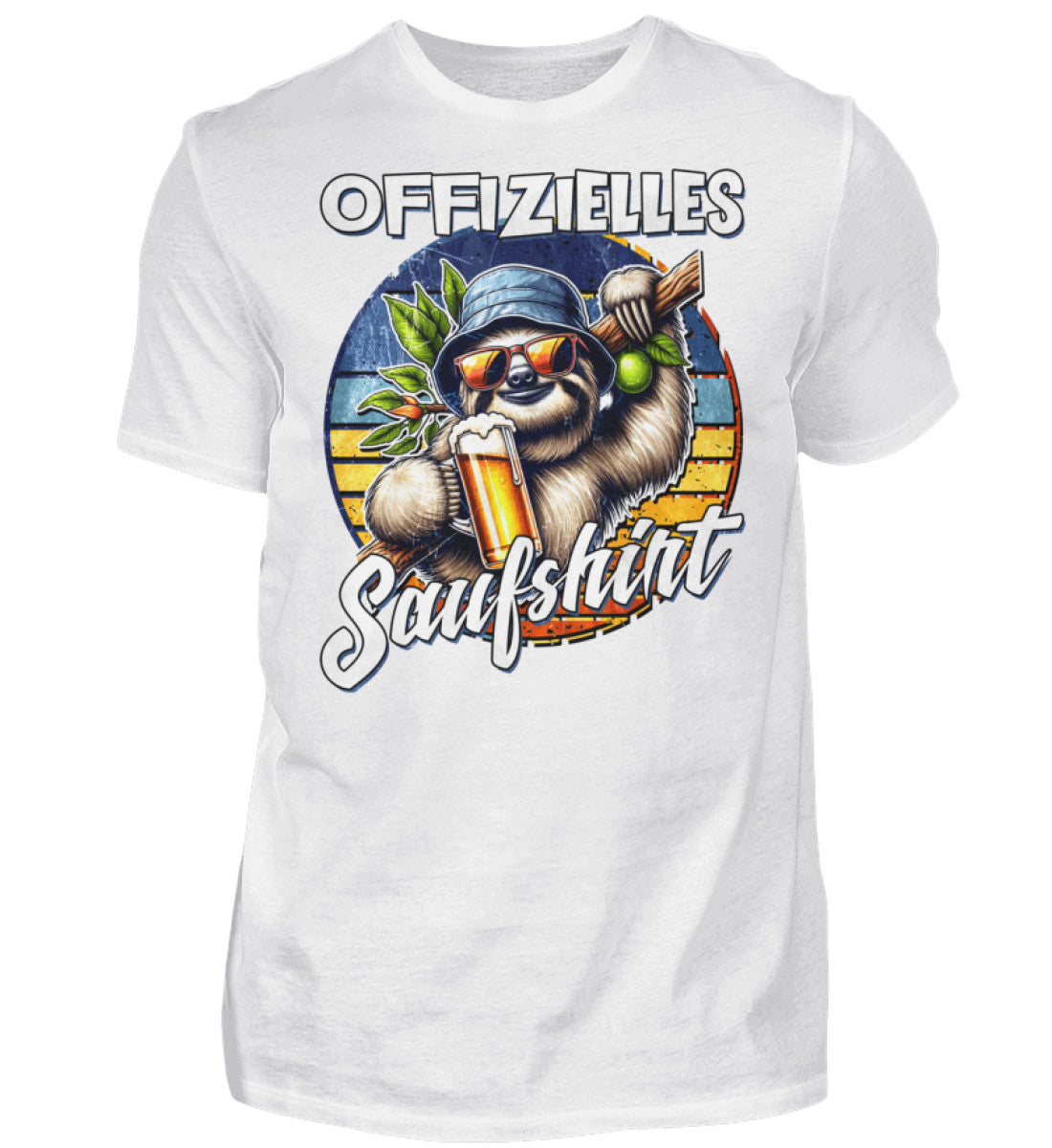 Witzige Herren T-Shirts, Offizielles Saufshirt - Herren Fun T-Shirt 20.00 € Farbe: White WORKSWEAR.DE