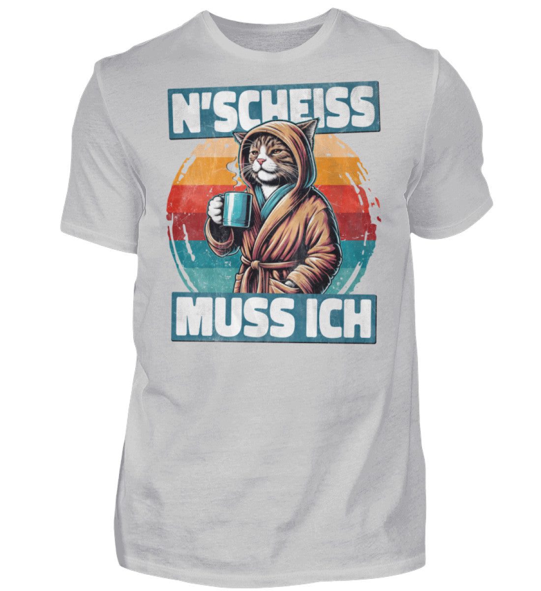 Witzige Herren T-Shirts, N' SCHEISS MUSS ICH II - Fun T-Shirt 20.00 € Farbe: Pacific Grey WORKSWEAR.DE