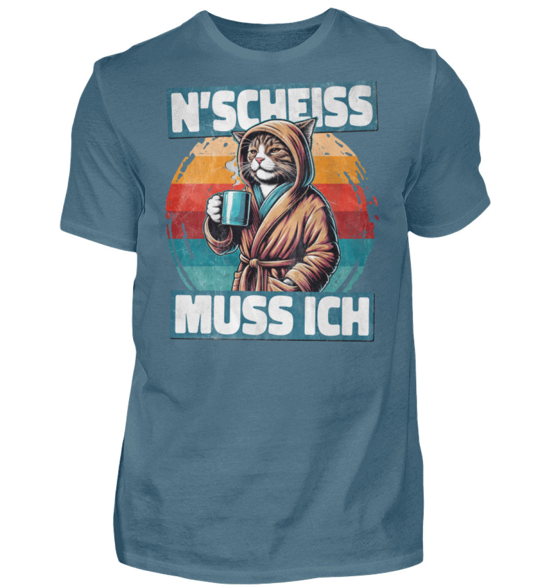 Witzige Herren T-Shirts, N' SCHEISS MUSS ICH II - Fun T-Shirt 20.00 € Farbe: Stone Blue WORKSWEAR.DE