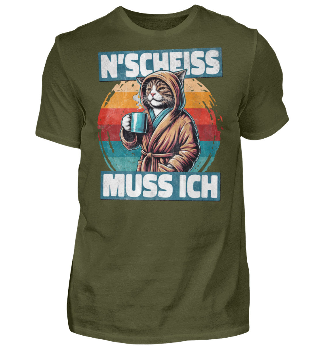 Witzige Herren T-Shirts, N' SCHEISS MUSS ICH II - Fun T-Shirt 20.00 € Farbe: Urban Khaki WORKSWEAR.DE