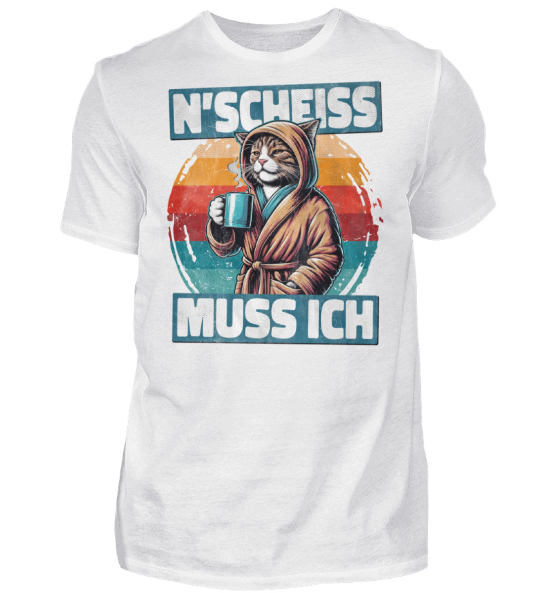 Witzige Herren T-Shirts, N' SCHEISS MUSS ICH II - Fun T-Shirt 20.00 € Farbe: White WORKSWEAR.DE