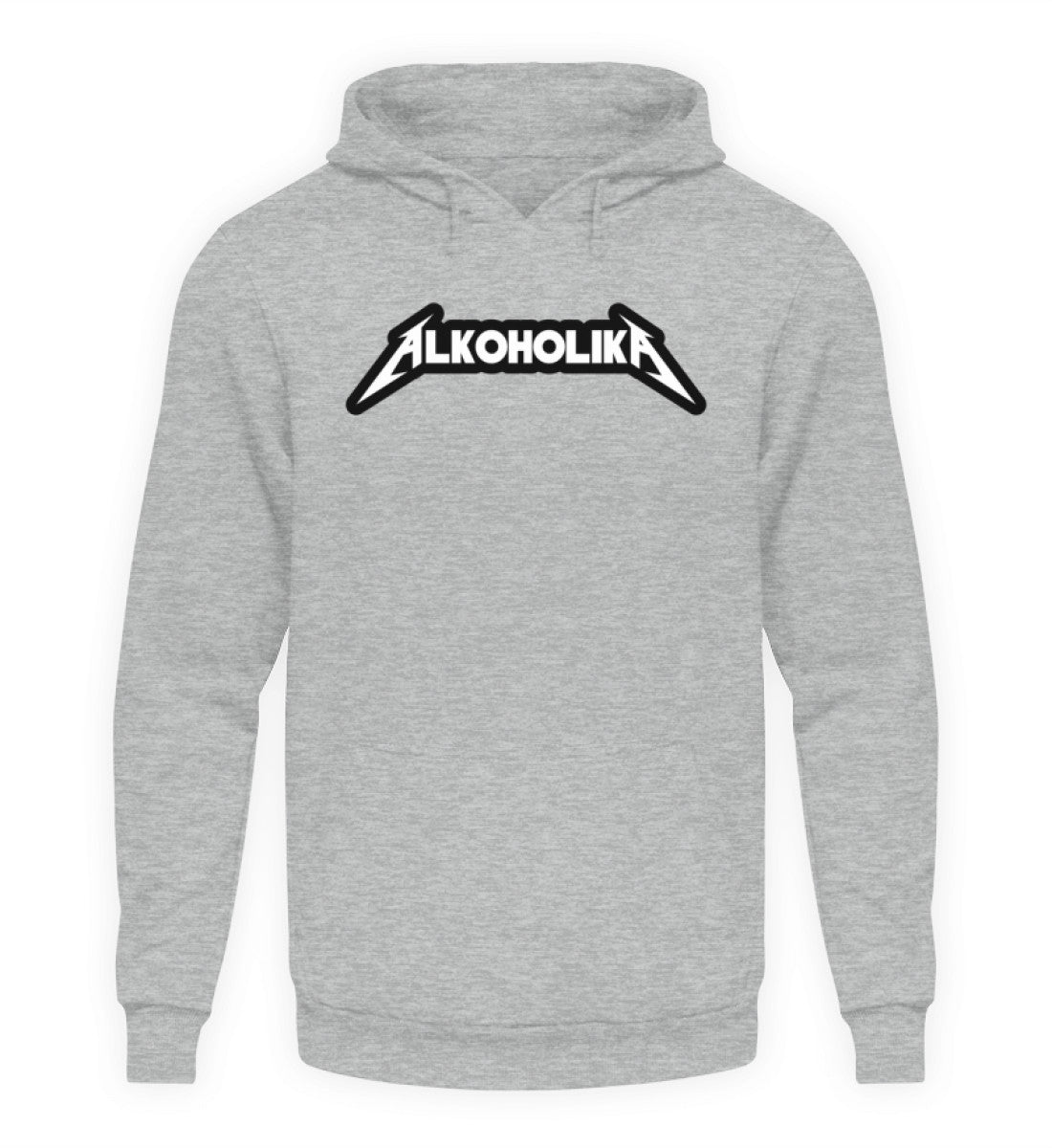 Coole Hoodies, Alkoholika - Fun Hoodie, 40.00 €, Unisex Hoodie, Farbe: Heather Sport Grey, WORKSWEAR.DE