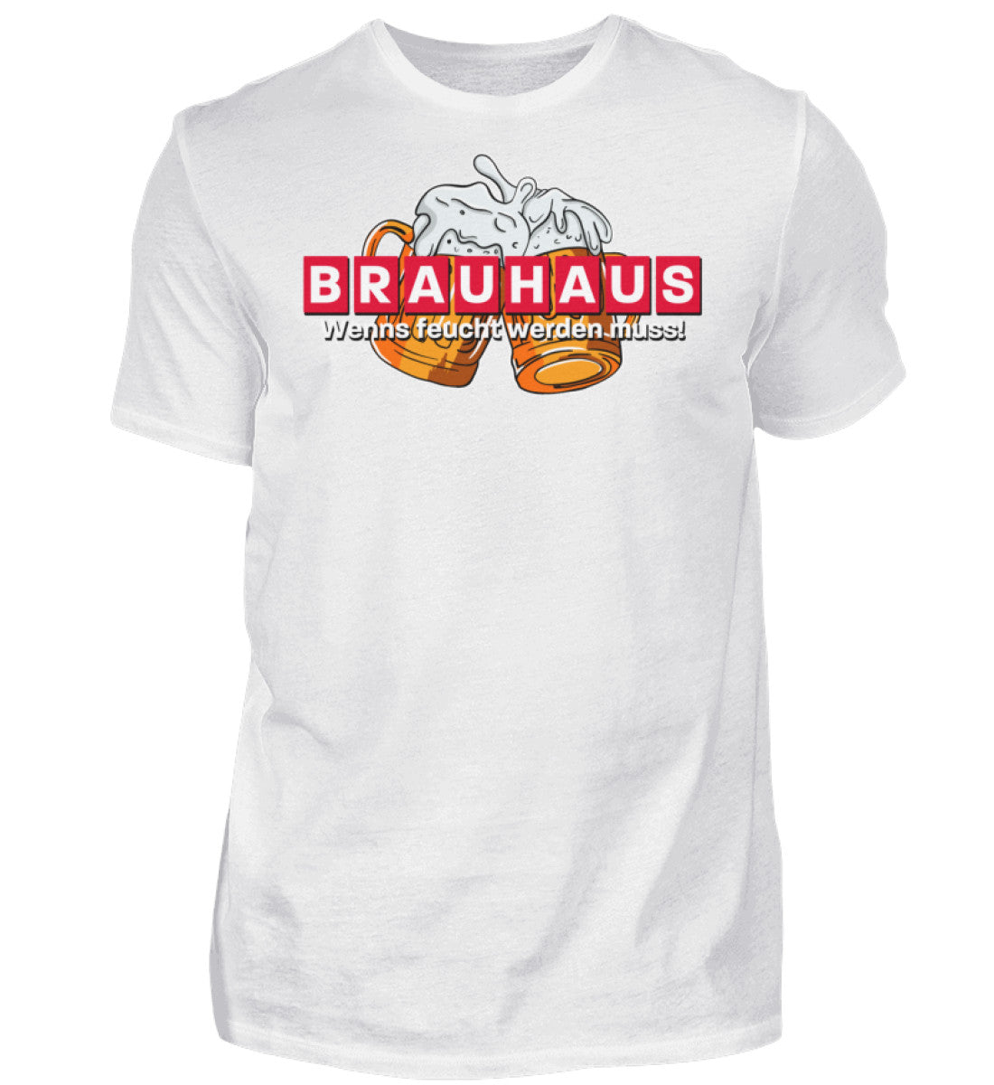 Witzige Herren T-Shirts, Brauhaus - Herren Funshirt 20.00 € Farbe: White WORKSWEAR.DE