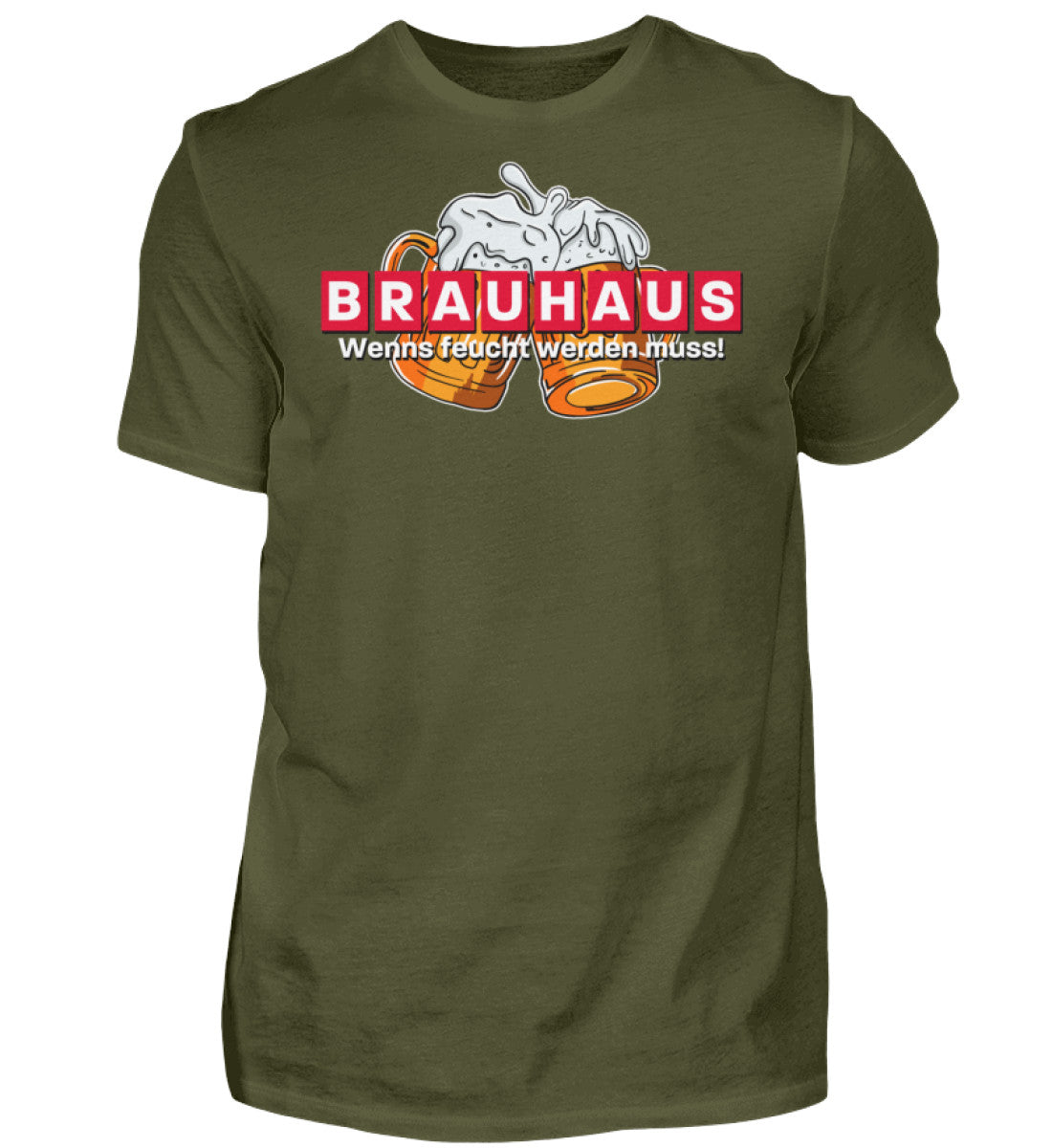 Witzige Herren T-Shirts, Brauhaus - Herren Funshirt 20.00 € Farbe: Urban Khaki WORKSWEAR.DE