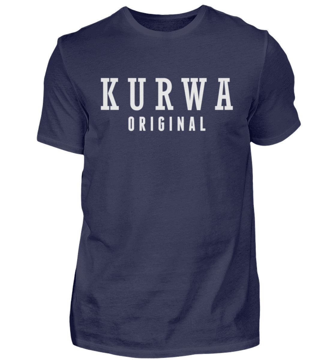 Witzige Herren T-Shirts, KURWA ORIGINAL - Herren Funshirt 20.00 € Farbe: Navy WORKSWEAR.DE