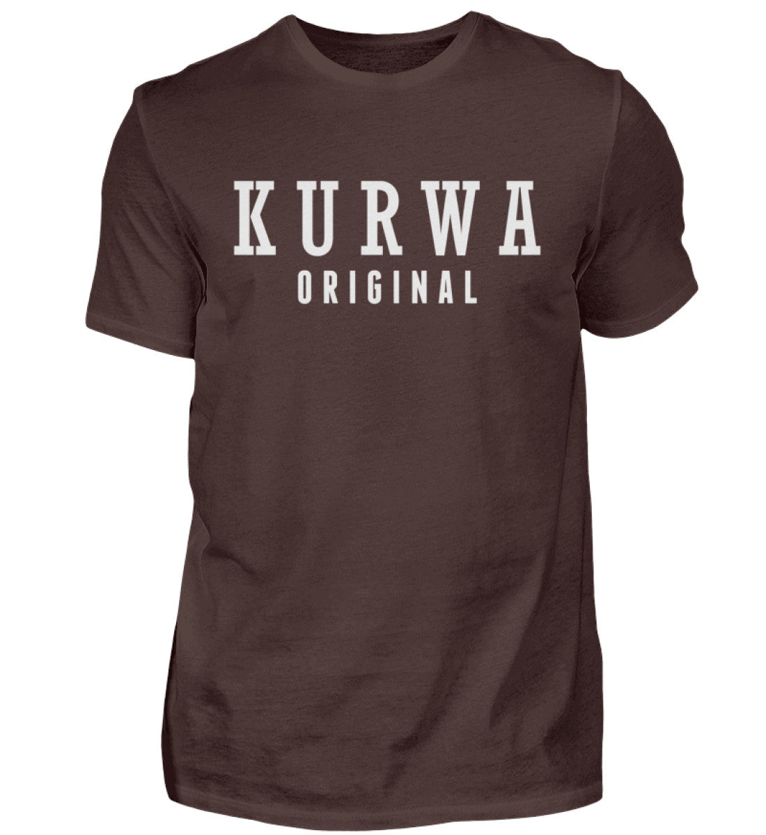 Witzige Herren T-Shirts, KURWA ORIGINAL - Herren Funshirt 20.00 € Farbe: Brown WORKSWEAR.DE