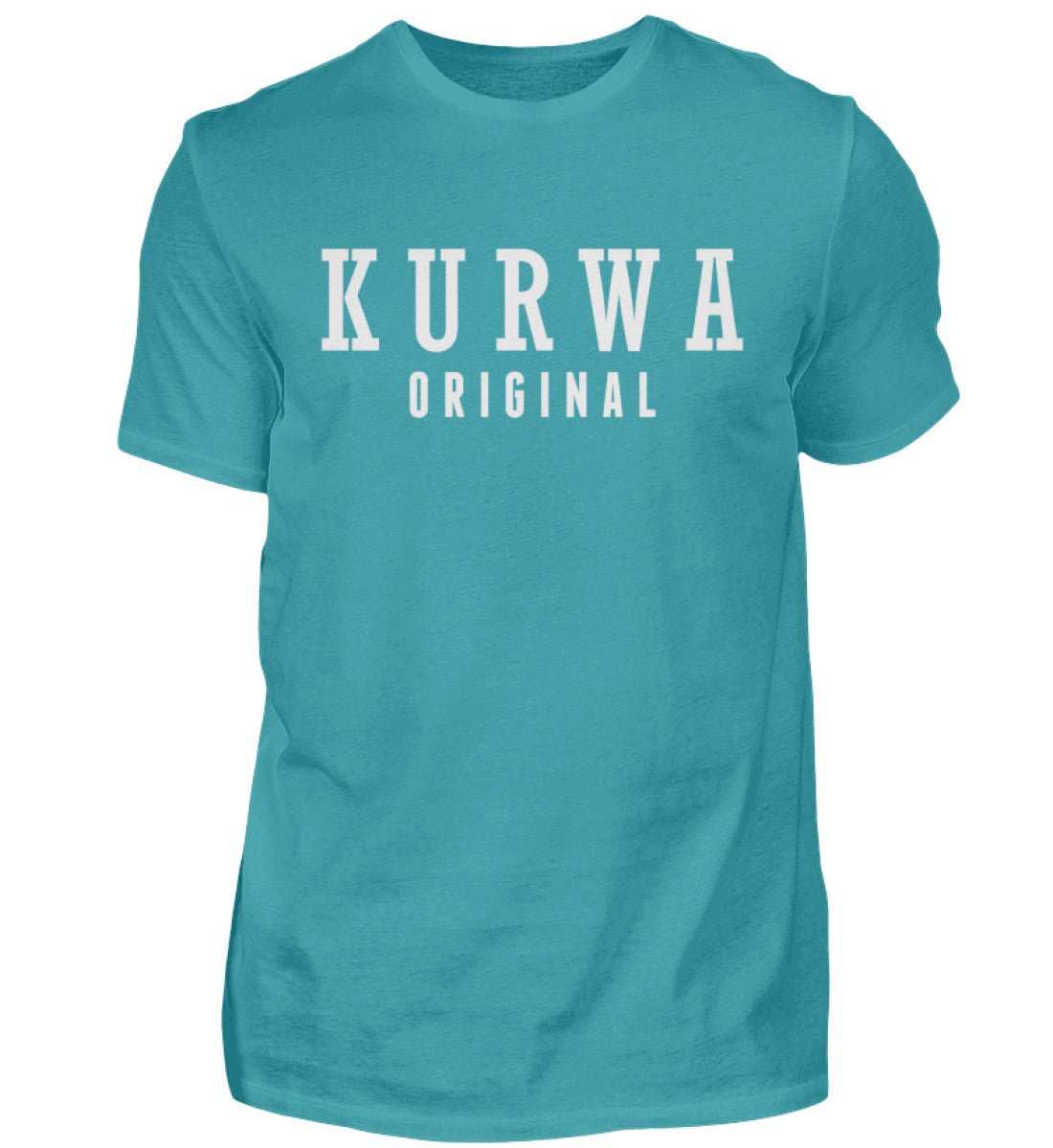 Witzige Herren T-Shirts, KURWA ORIGINAL - Herren Funshirt 20.00 € Farbe: Swimming Pool WORKSWEAR.DE