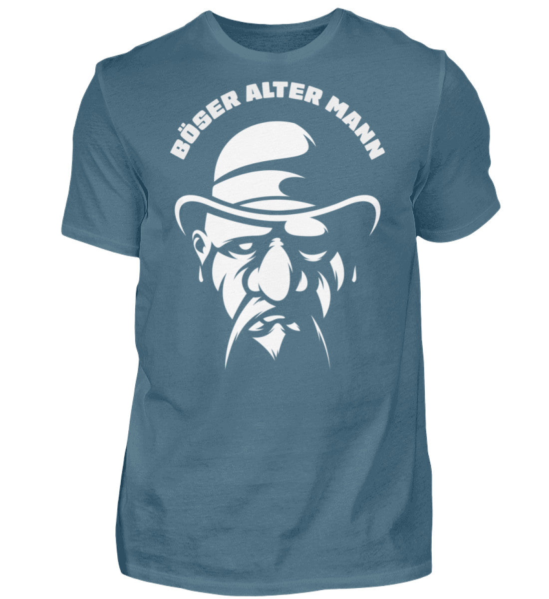 Witzige Herren T-Shirts, Böser alter Mann - Herren Funshirt 20.00 € Farbe: Stone Blue WORKSWEAR.DE