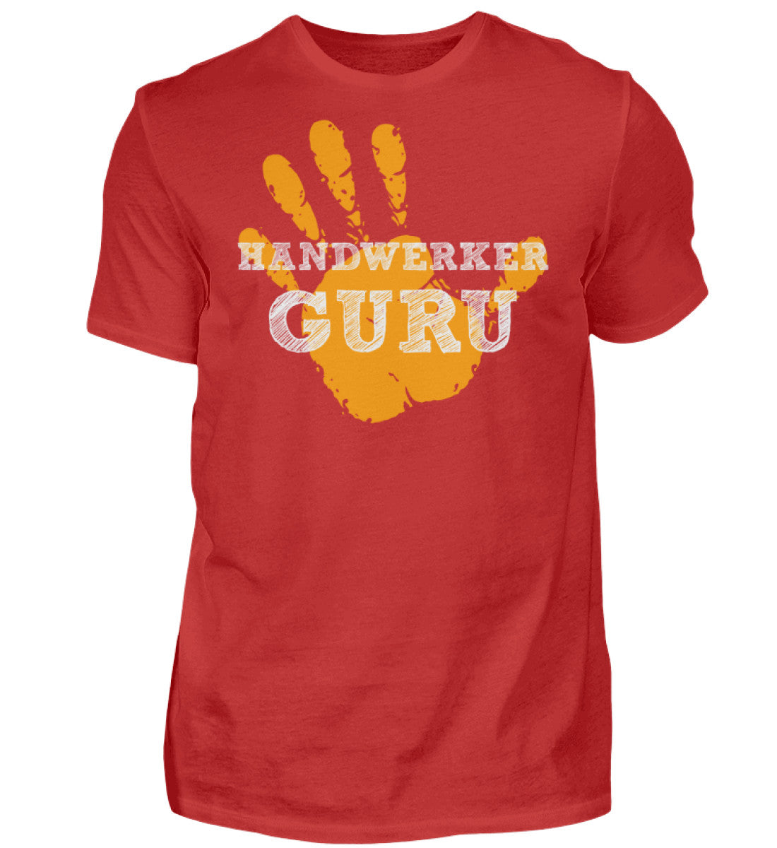 Witzige Herren T-Shirts, Handwerker Guru - Herren Funshirt 20.00 € Farbe: Red WORKSWEAR.DE