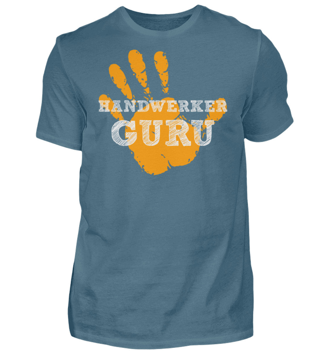 Witzige Herren T-Shirts, Handwerker Guru - Herren Funshirt 20.00 € Farbe: Stone Blue WORKSWEAR.DE