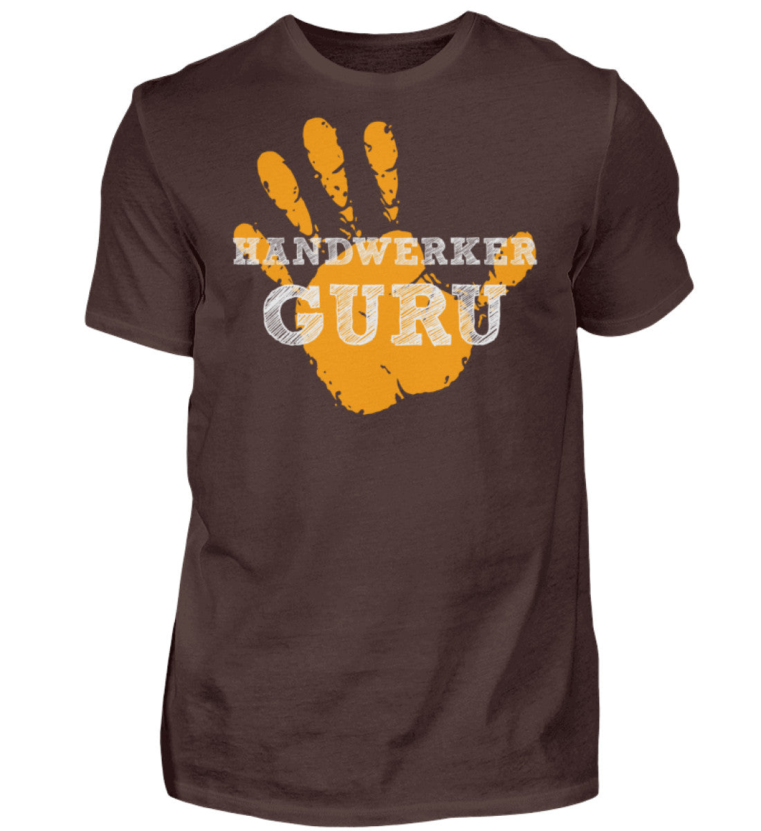 Witzige Herren T-Shirts, Handwerker Guru - Herren Funshirt 20.00 € Farbe: Brown WORKSWEAR.DE