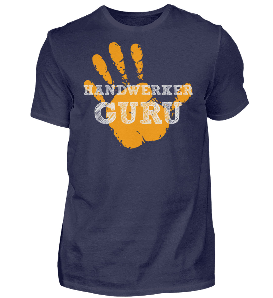 Witzige Herren T-Shirts, Handwerker Guru - Herren Funshirt 20.00 € Farbe: Navy WORKSWEAR.DE