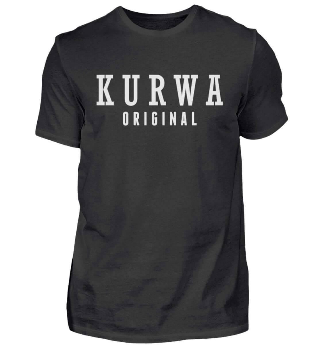 Witzige Herren T-Shirts, KURWA ORIGINAL - Herren Funshirt 20.00 € Farbe: Black WORKSWEAR.DE