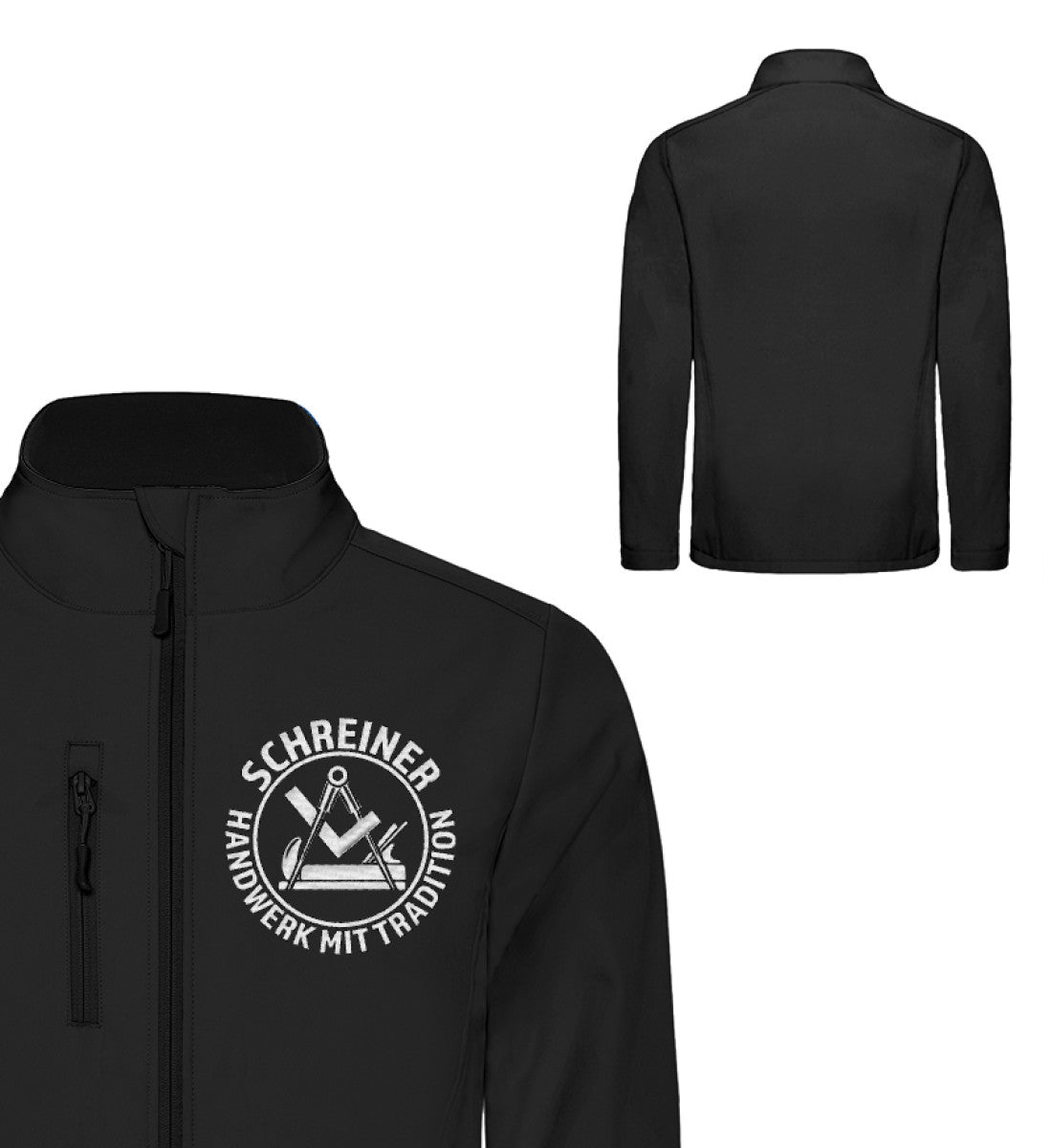 Schreiner / Tischler - Unisex Sofshell Jacket mit Stick €59.95 Handwerkerfashion