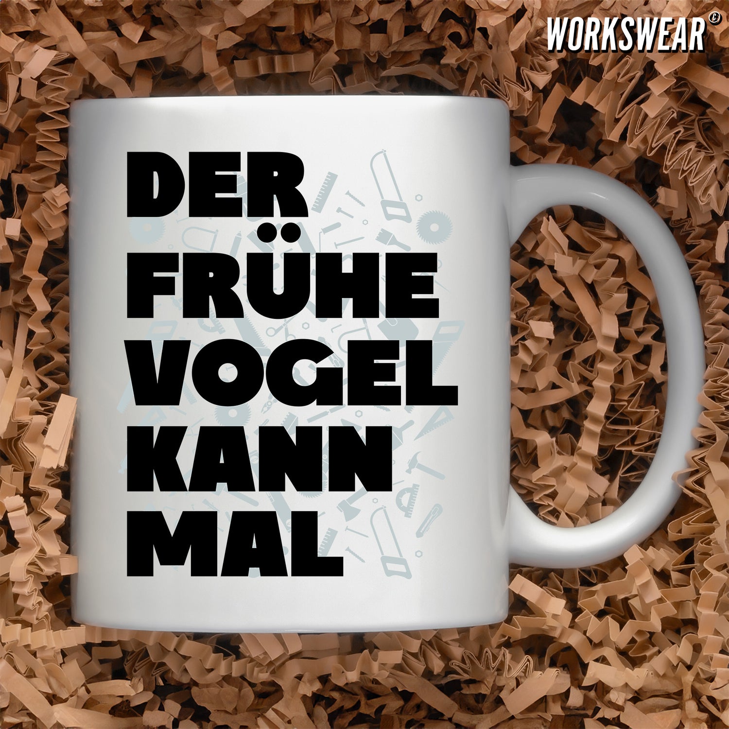 Handwerker Geschenkidee Kaffeebecher mit lustigen Sprüchen www.workswear.de