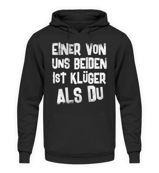 Coole Hoodies, Klüger als Du - Hoodie, 40.00 €, Unisex Hoodie, Farbe: Deep Black, WORKSWEAR.DE