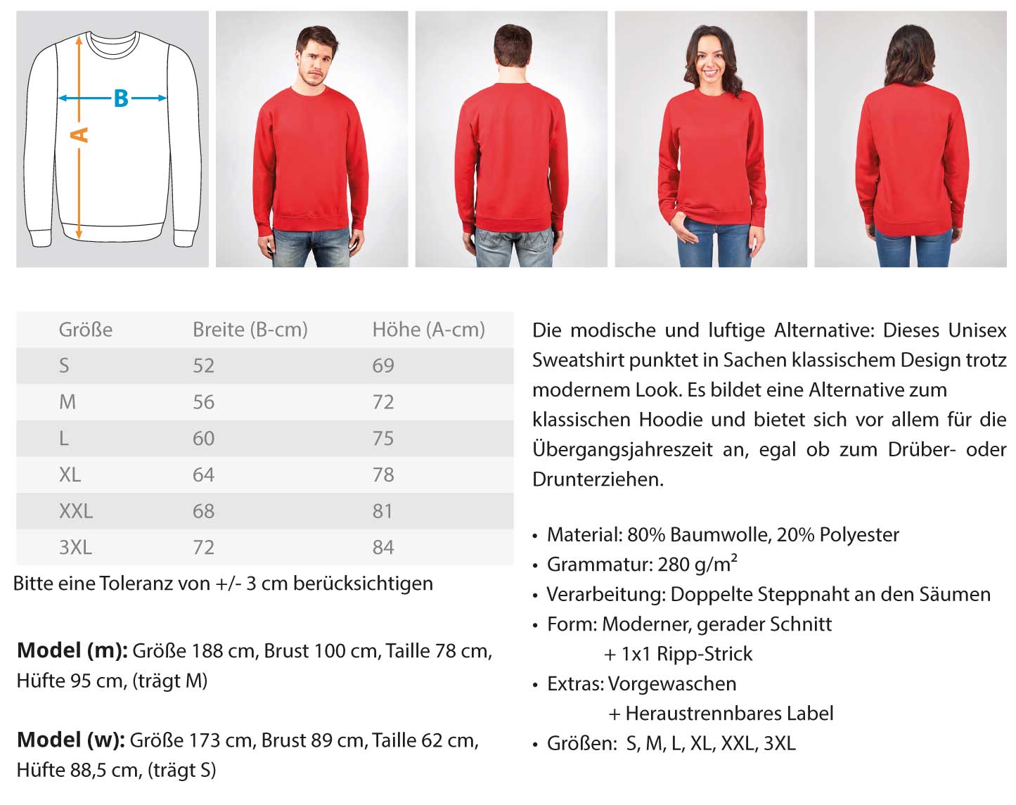 Lustige Pullover, MORGENS MÜDE - Pullover, 39.95 €, Unisex Sweatshirt, Farbe: Arctic White, WORKSWEAR.DE