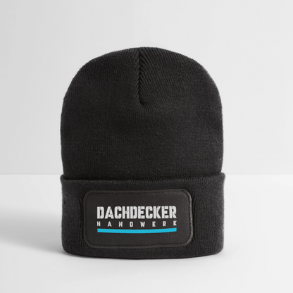 Dachdecker Handwerk Patch Beanie - Dunkelgrau